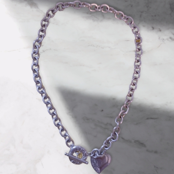 Tiffany & Co. Jewelry - Tiffany and co Vintage sterling silver heart toggle necklace